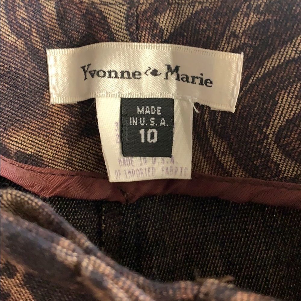 Beautiful Brown Floral Slacks - Picture 6 of 10